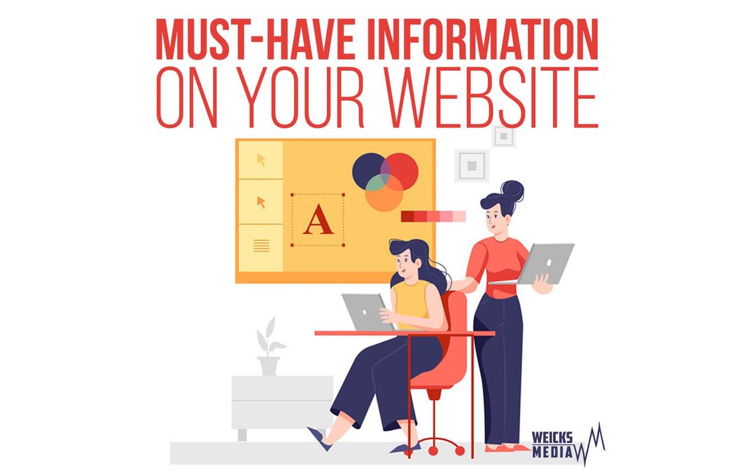 Information You Should Have on Your Website